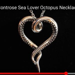 Controse Raw Steel Sea Lover Octopus Necklace